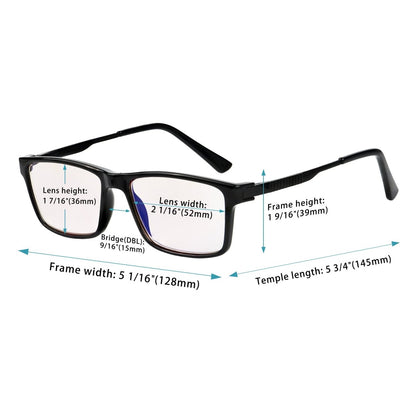Woiad Blue Light Blocking Reading Glasses Light Yellow Tinted 4 Pack