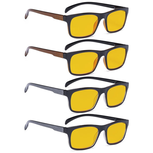 4 Pack Pattern Blue Light Blocking Reading Glasses HPR047 - Gr8sight