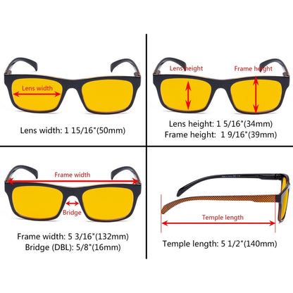 4 Pack Pattern Blue Light Blocking Reading Glasses HPR047 - Gr8sight