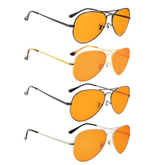 4 Pack Pilot Blue Light Blocking Reading Glasses DSDT6489 - Gr8sight