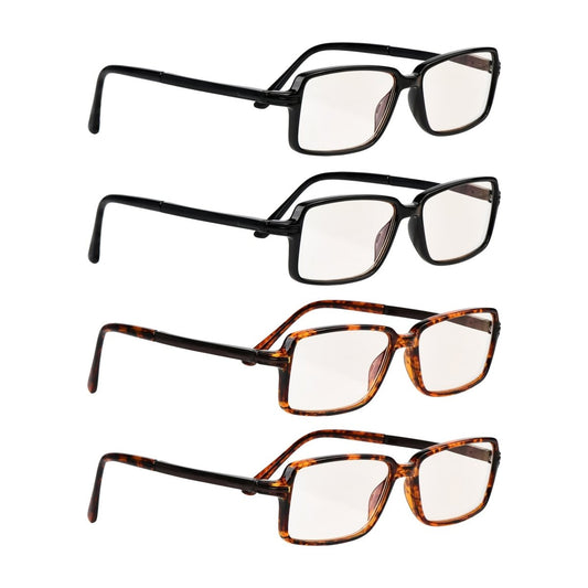 Woiab Blue Light Blocking Reading Glasses Light Yellow Tinted 4 Pack