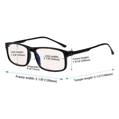 Woiae Blue Light Blocking Reading Glasses Light Yellow Tinted 4 Pack
