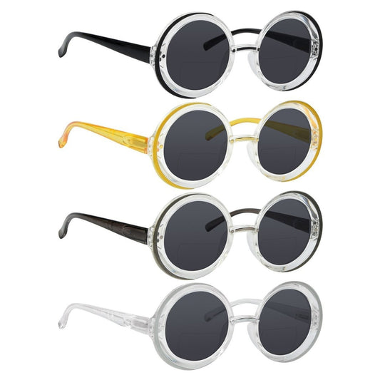 4 Pack Round Bifocal Reading Sunglasses SBR2005N - Gr8sight
