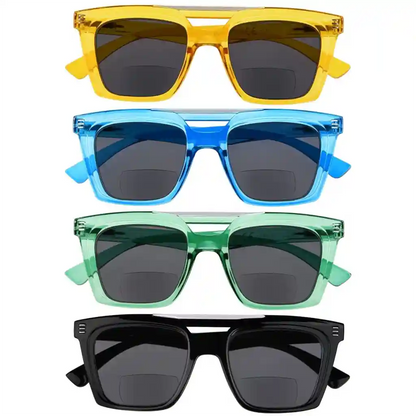 Wouaz Bifocal Reading Sunglasses 4 Pack