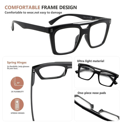 Woeat Reading Glasses 4 Pack