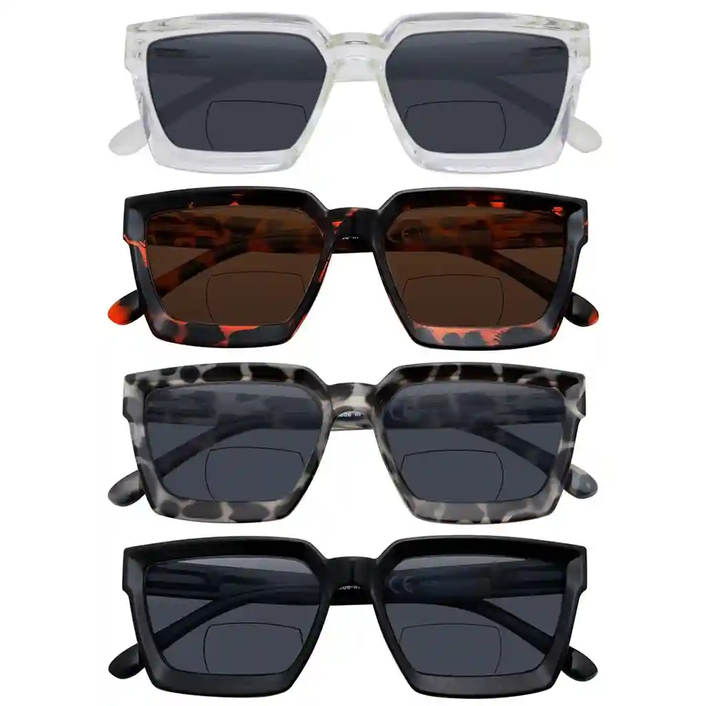 Wouap Bifocal Reading Sunglasses 4 Pack