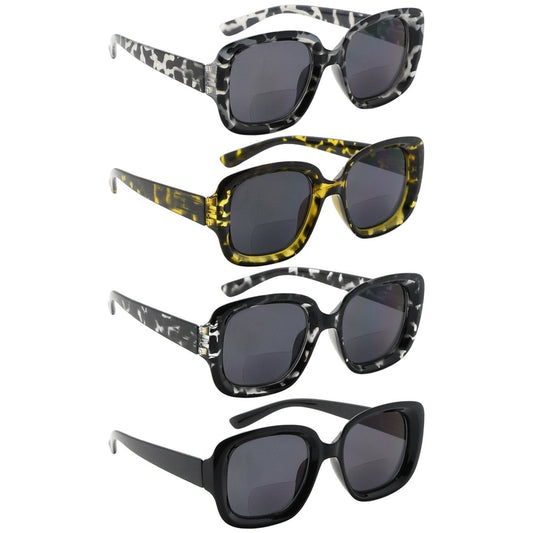 4 Pack Thicker Frame Bifocal Reading Sunglasses SBR2035 - Gr8sight