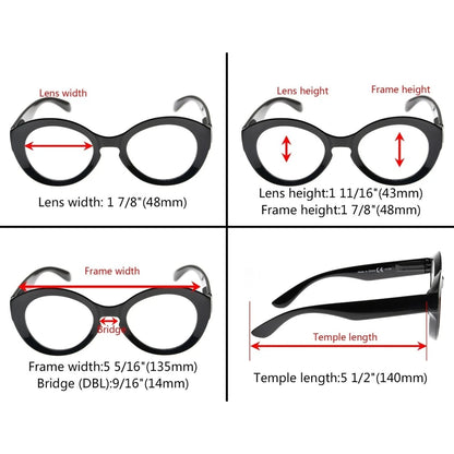 Wodaw Reading Glasses 4 Pack