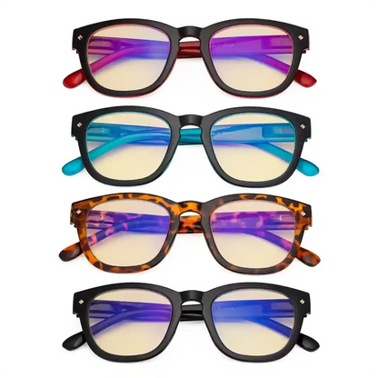 Wonaw Blue Light Blocking Glasses Yellow Tinted 4 Pack