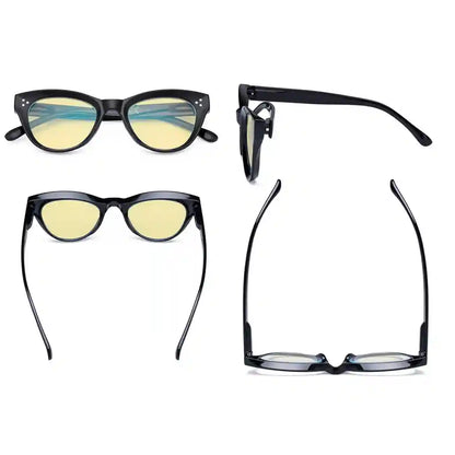 Wonbs Blue Light Blocking Glasses Yellow Tinted 4 Pack