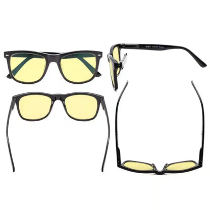 Wowac Blue Light Blocking Reading Glasses Yellow Tinted 4 Pack