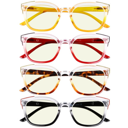 4 Pack Two Tone Blue Light Filter Reading Glasses UV2114 - Gr8sight