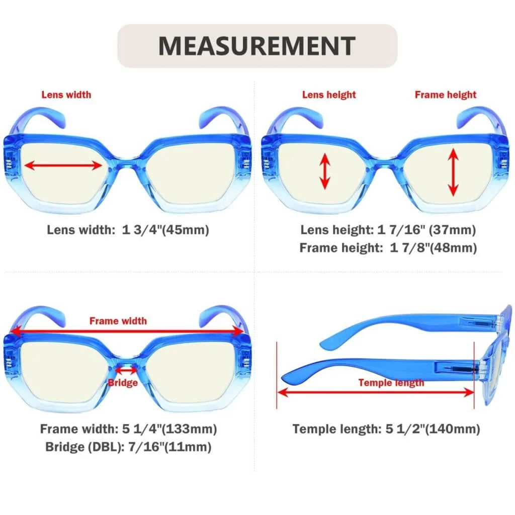 Womat Blue Light Blocking Glasses Light Yellow Tinted 4 Pack