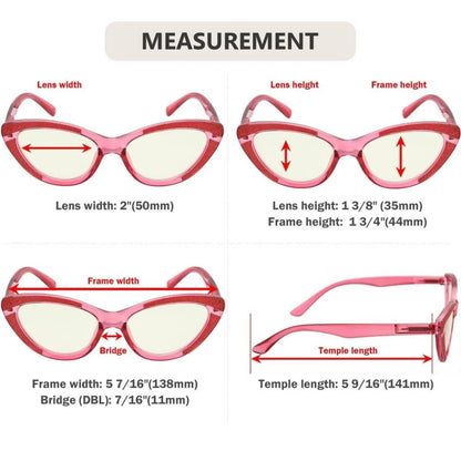 Womav Blue Light Blocking Glasses Light Yellow Tinted 4 Pack