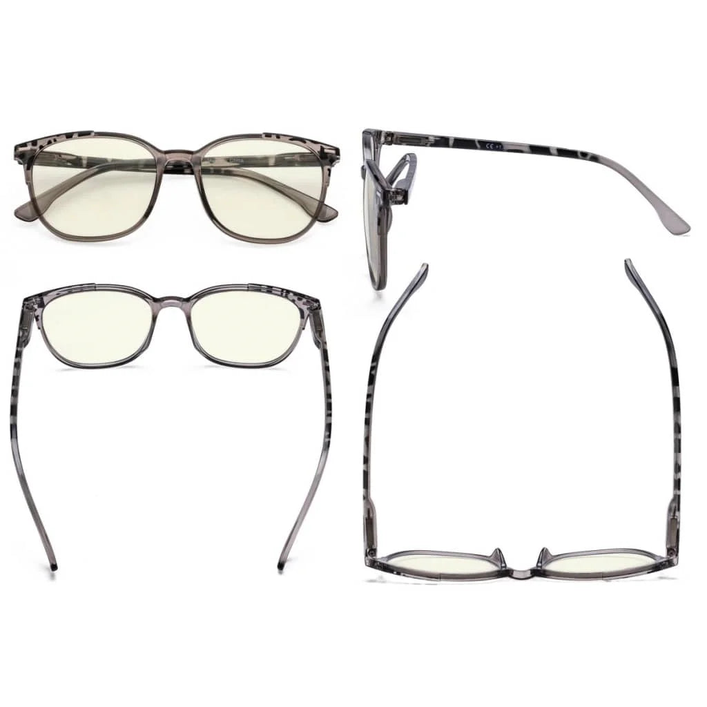 Wombp Blue Light Blocking Glasses Light Yellow Tinted 4 Pack