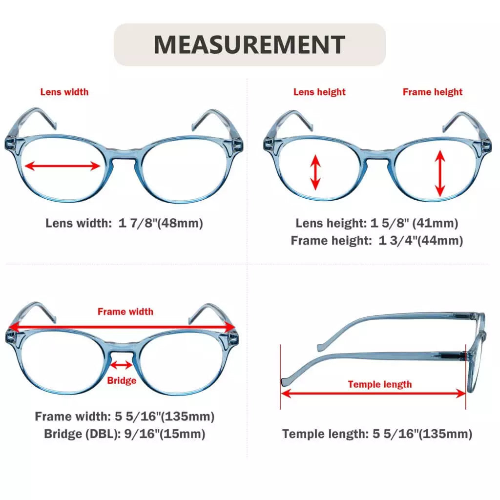 Wokbi Reading Glasses 5 Pack