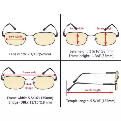 Wowap Blue Light Blocking Glasses Yellow Tinted 4 Pack