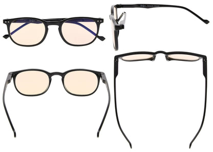 5 Pack Blue Light Blocking Reading Glasses Vintage Oval Readers CG065 - Gr8sight