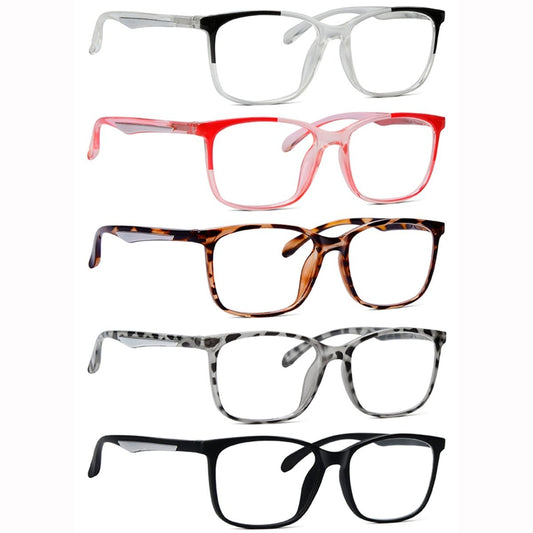 5 Pack Classic Rectangle Reading Glasses R9113 - Gr8sight