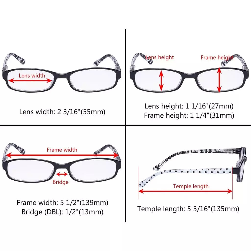 Wogbc Reading Glasses  5 Pack