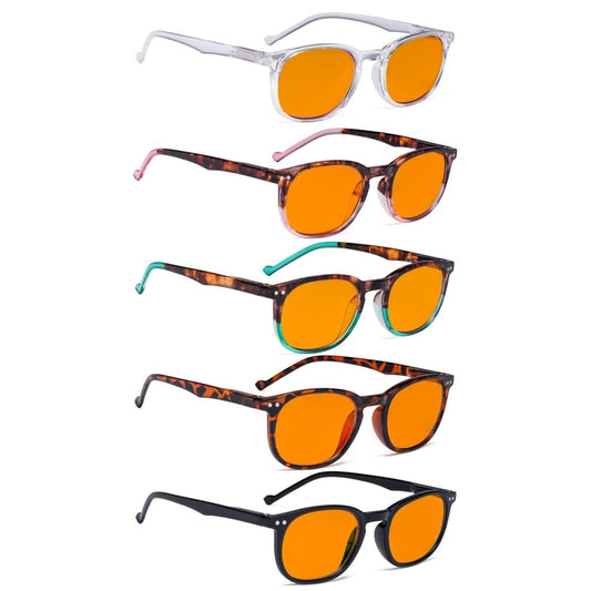 5 Pack Oval Blue Light Blocking Reading Glasses DSR065 - Gr8sight