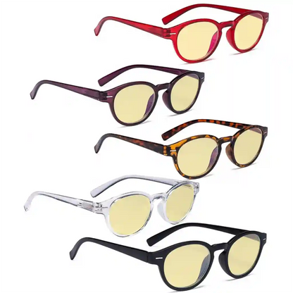 Wonax Blue Light Blocking Glasses Yellow Tinted 5 Pack