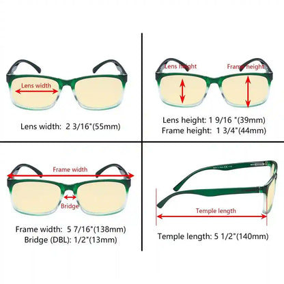 Wonbg Blue Light Blocking Glasses Yellow Tinted 5 Pack