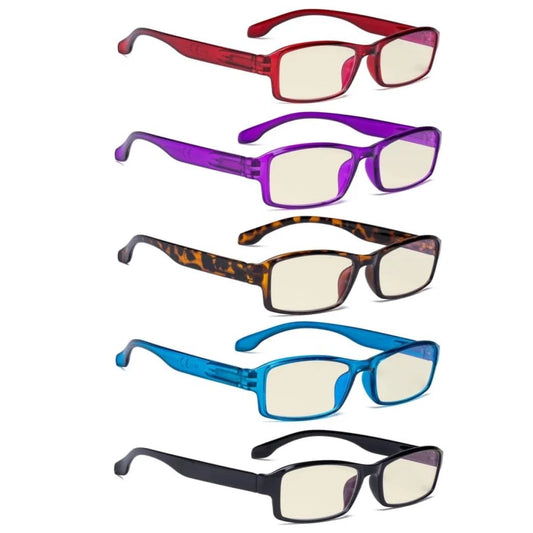Wombx Blue Light Blocking Glasses Light Yellow Tinted 5 Pack
