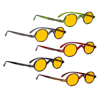 5 Pack Vintage Blue Light Blocking Reading Glasses HPR077X - Gr8sight