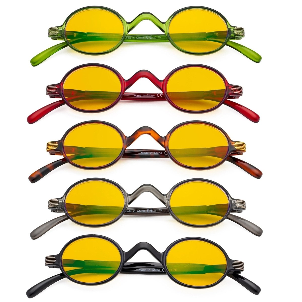 5 Pack Vintage Blue Light Blocking Reading Glasses HPR077X - Gr8sight