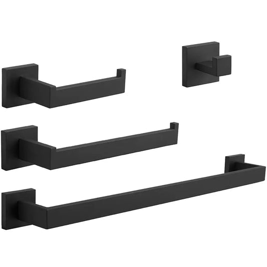 5 - Piece Black Bathroom Hardware Set - waloff.com