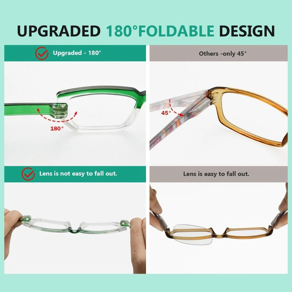 Worbb Metalless Screwless Reading Glasses 6 Pack