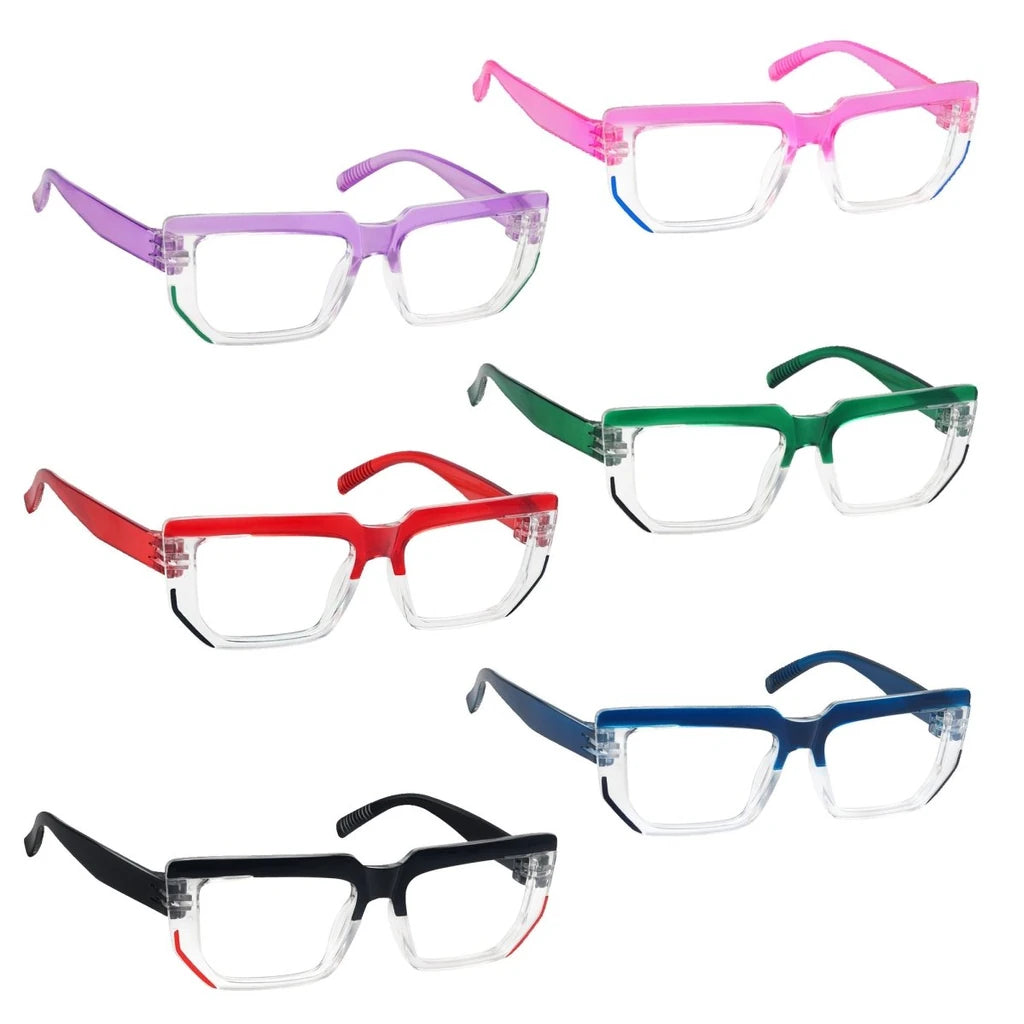 Worbb Metalless Screwless Reading Glasses 6 Pack