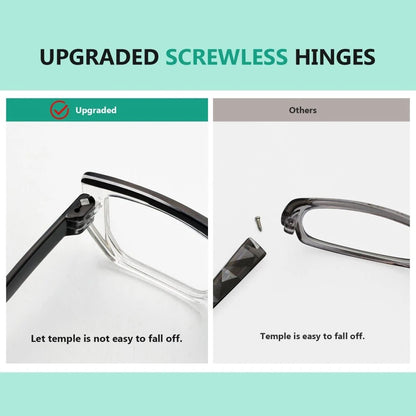 Worbb Metalless Screwless Reading Glasses 6 Pack