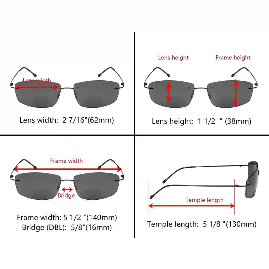 Wokbz Bifocal Reading Sunglasses 6 Pack