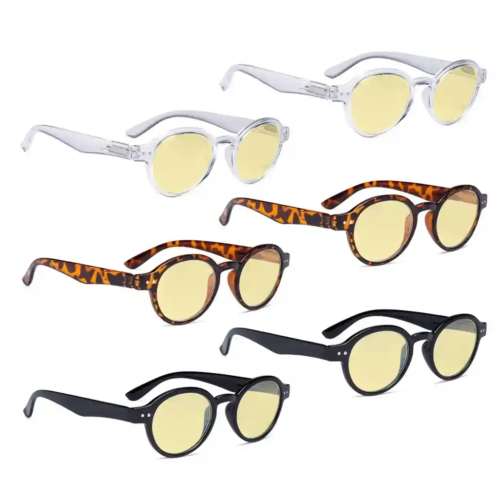 Wonal Blue Light Blocking Glasses Yellow Tinted 6 Pack