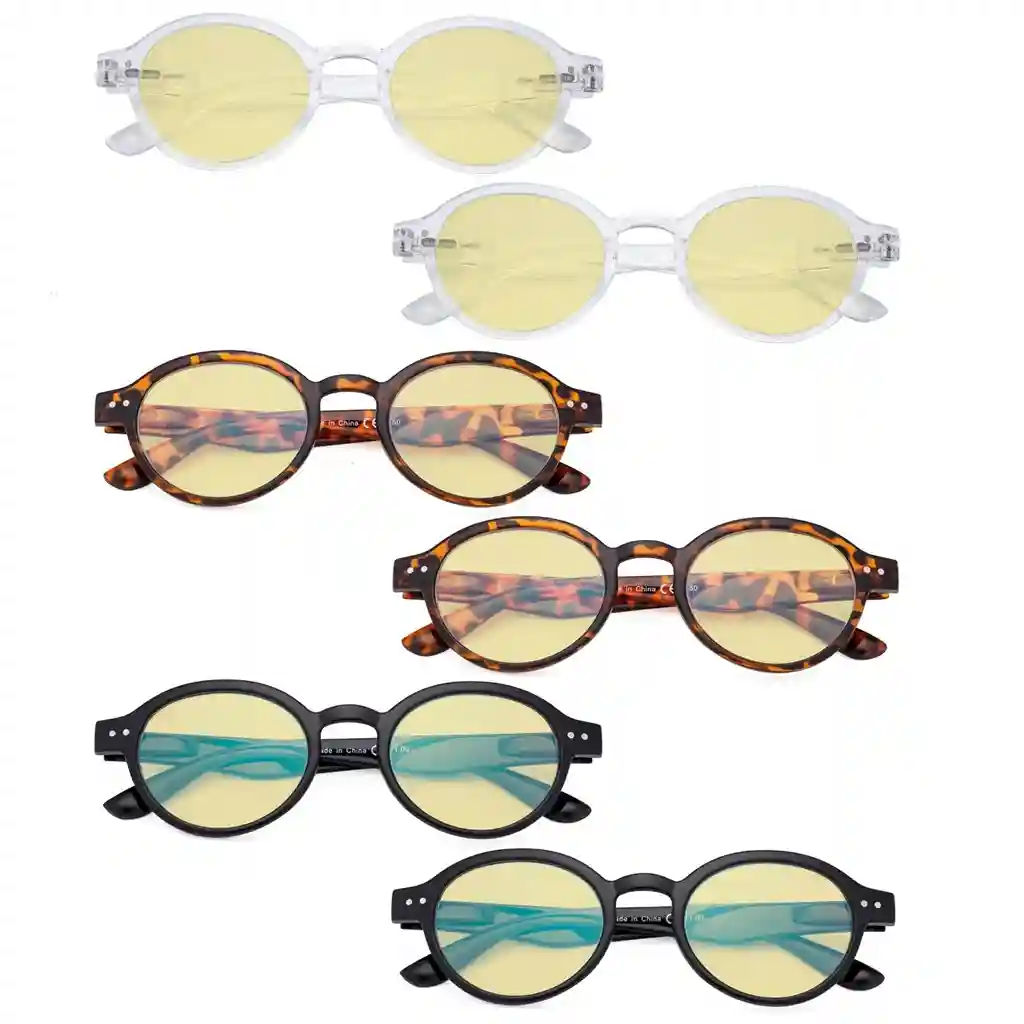 Wonal Blue Light Blocking Glasses Yellow Tinted 6 Pack