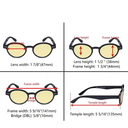 Wonal Blue Light Blocking Glasses Yellow Tinted 6 Pack