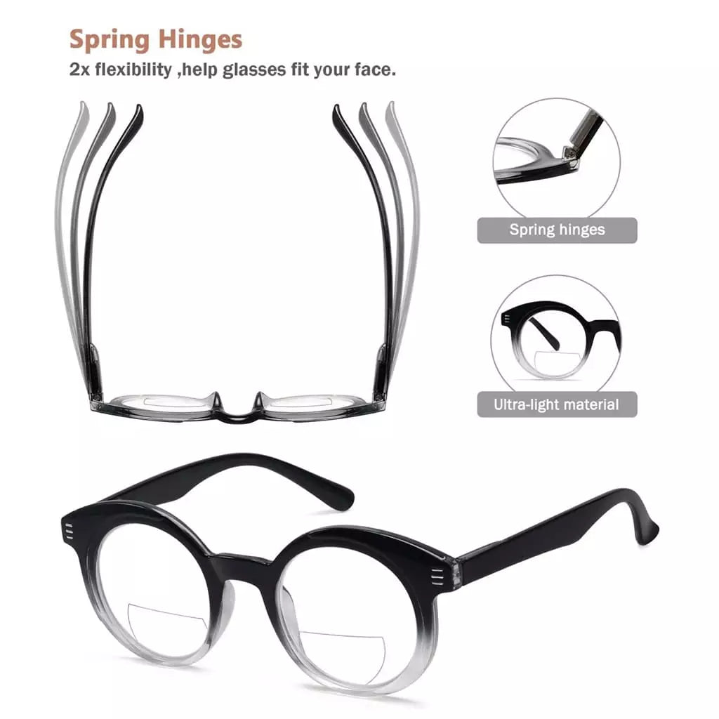 Wolal Bifocal Reading Glasses 4 Pack