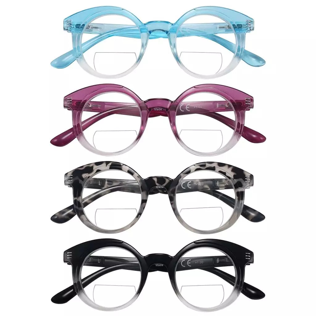 Wolal Bifocal Reading Glasses 4 Pack
