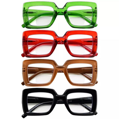 Wolao Bifocal Reading Glasses 4 Pack