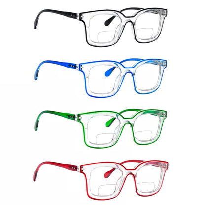 Wolat Bifocal Reading Glasses 4 Pack