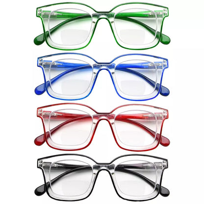 Wolat Bifocal Reading Glasses 4 Pack