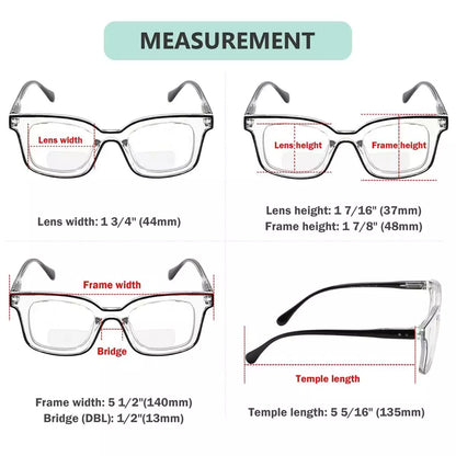 Wolat Bifocal Reading Glasses 4 Pack