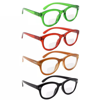 Wolav Bifocal Reading Glasses 4 Pack