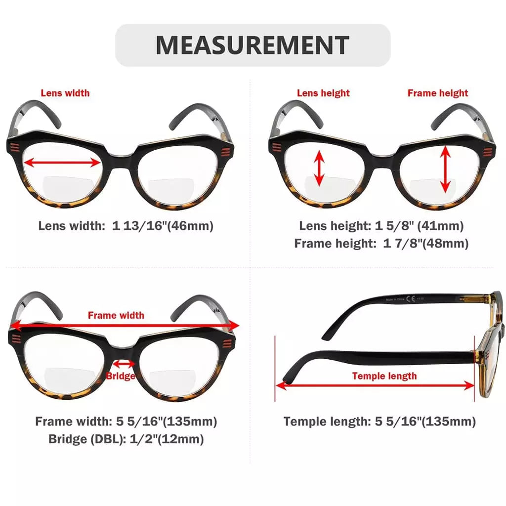 Wolaz Bifocal Reading Glasses 4 Pack