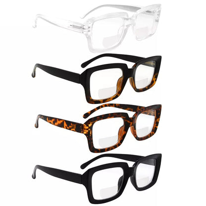 Wolbr Bifocal Reading Glasses 4 Pack