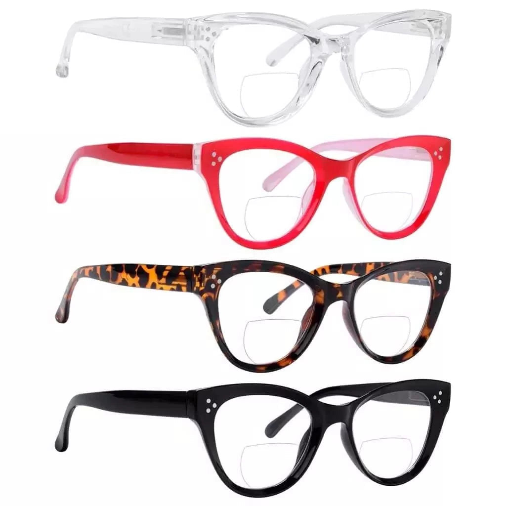 Wolbs Bifocal Reading Glasses 4 Pack