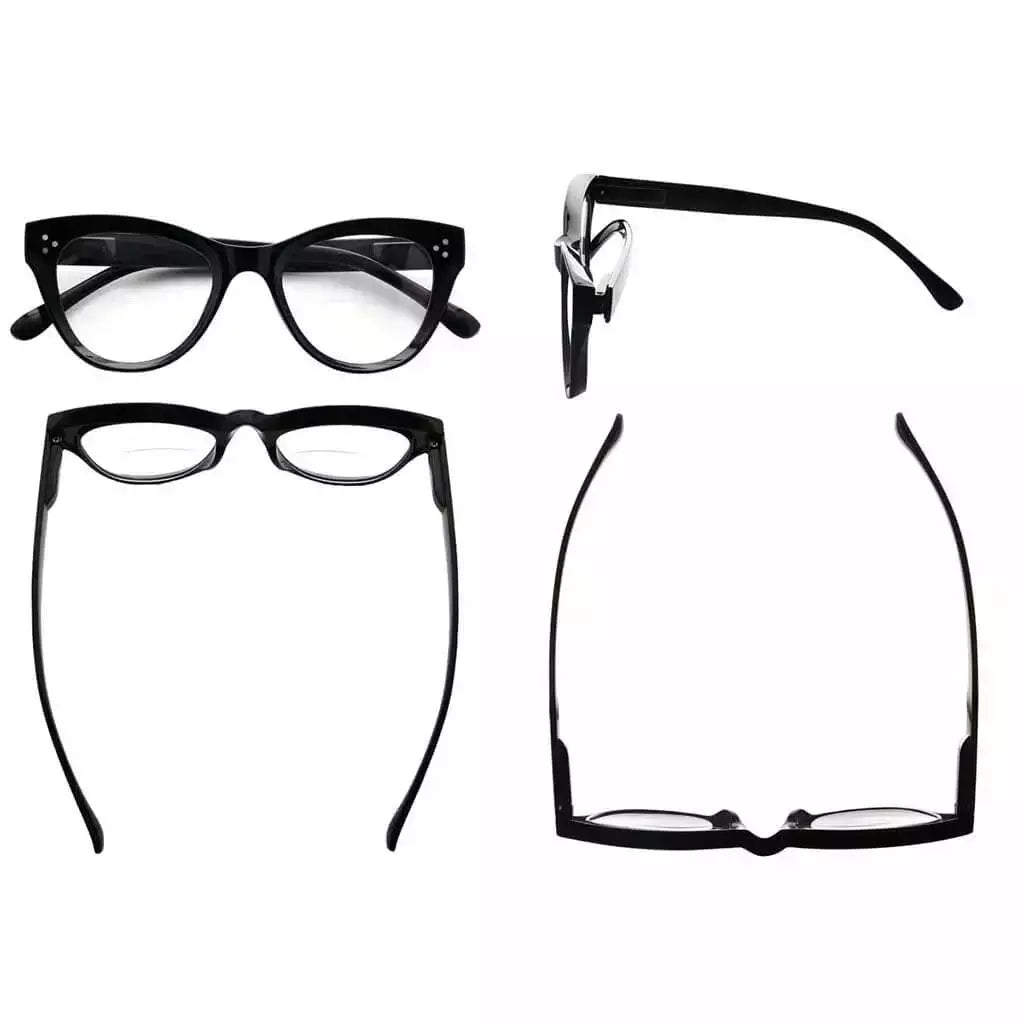 Wolbs Bifocal Reading Glasses 4 Pack
