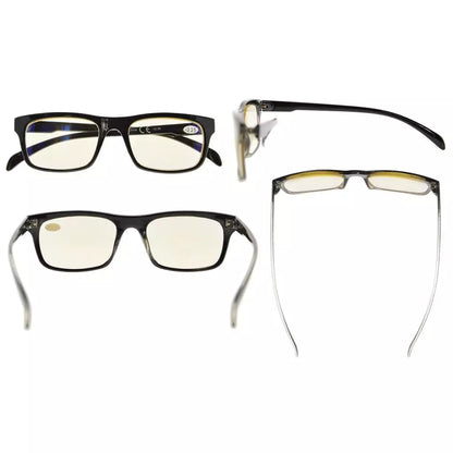 Wohaa Blue Light Blocking Glasses Light Yellow Tinted 4 Pack